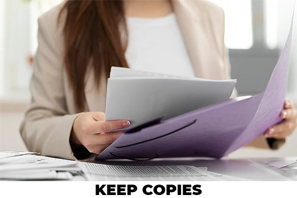 Keep Duplicate Copies of traveling documents