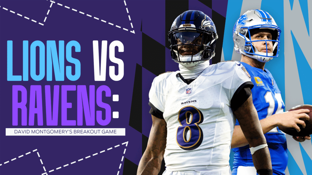 Lions vs Ravens David Montgomery’s Breakout Game