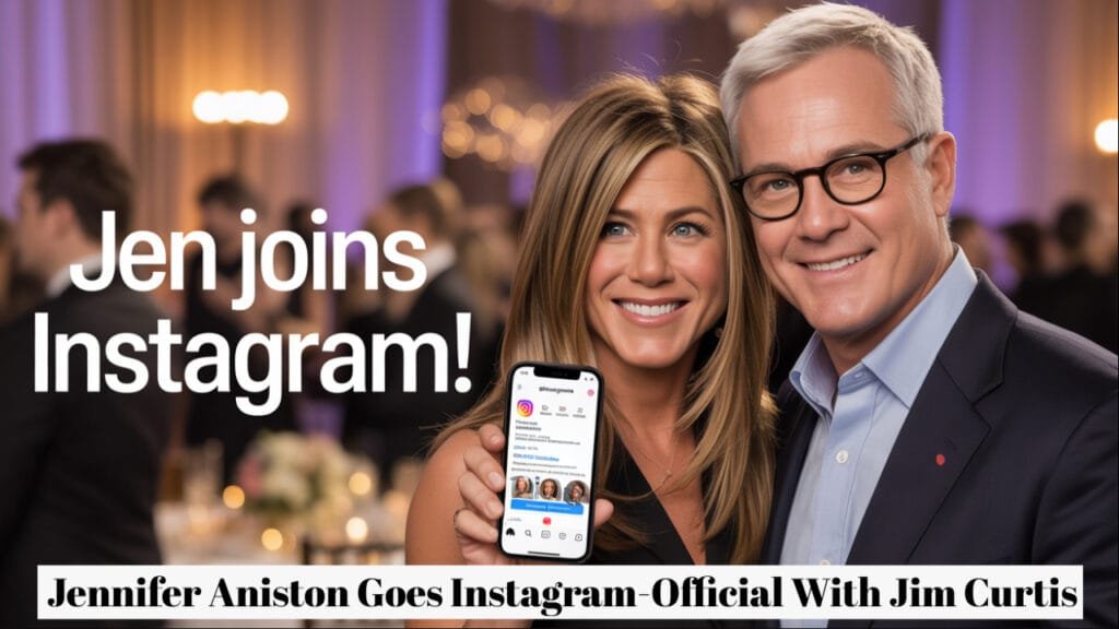 Jennifer Aniston Goes Instagram-Official With Jim Curtis