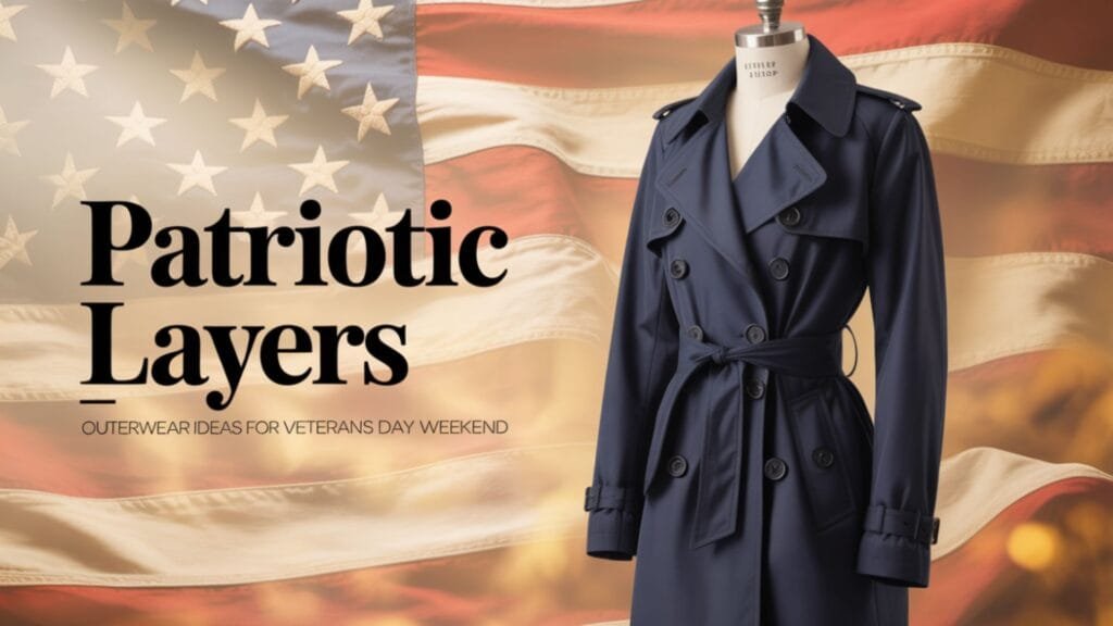 Veterans Day weekend with patriotic outerwear ideas